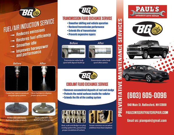Vehicle Fluid Maintenance | Paul's Integrity Auto Repair LLC